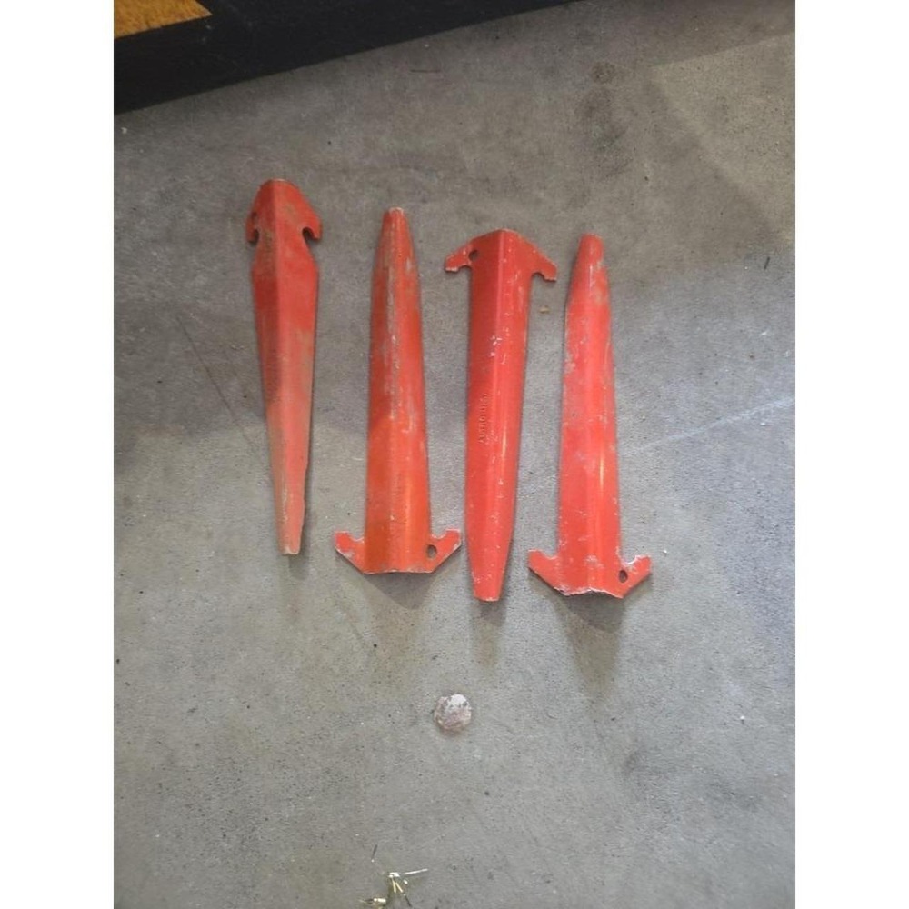 Vietnam War Era US Army Pup Tent Orange Stakes Set of 4